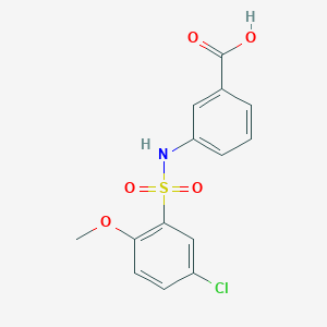 3-(5-Chloro-2-methoxy-benzenesulfonylamino)-benzoic acid