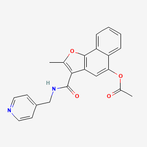 2-Methyl-3-{[(pyridin-4-yl)methyl]carbamoyl}naphtho[1,2-b]furan-5-yl acetate