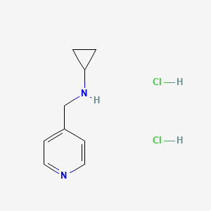 molecular formula C9H14Cl2N2 B2512711 N-(4-Pyridinylmethyl)cyclopropanamine dihydrochloride CAS No. 1609403-18-0