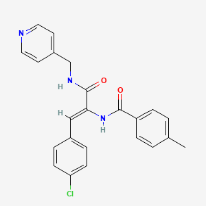 N-((Z)-2-(4-chlorophenyl)-1-{[(4-pyridinylmethyl)amino]carbonyl}ethenyl)-4-methylbenzamide