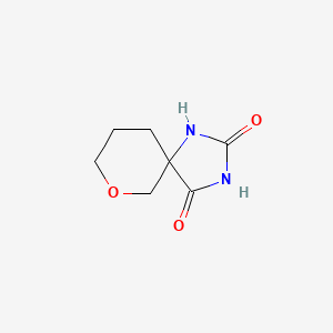 molecular formula C7H10N2O3 B2512730 9-Oxa-1,3-diazaspiro[4.5]decane-2,4-dione CAS No. 1342660-34-7