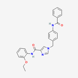 1-(4-benzamidobenzyl)-N-(2-ethoxyphenyl)-1H-imidazole-4-carboxamide