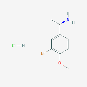 molecular formula C9H13BrClNO B2512740 (1S)-1-(3-Bromo-4-methoxyphenyl)ethanamine;hydrochloride CAS No. 2193052-12-7