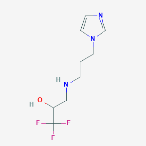 1,1,1-trifluoro-3-{[3-(1H-imidazol-1-yl)propyl]amino}-2-propanol
