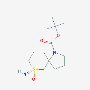 Tert-butyl 9-imino-9-oxo-9lambda6-thia-1-azaspiro[4.5]decane-1-carboxylate