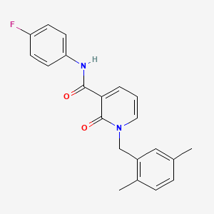 1-(2,5-dimethylbenzyl)-N-(4-fluorophenyl)-2-oxo-1,2-dihydropyridine-3-carboxamide