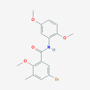 5-bromo-N-(2,5-dimethoxyphenyl)-2-methoxy-3-methylbenzamide