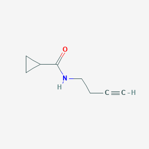 molecular formula C8H11NO B2512793 N-(but-3-yn-1-yl)cyclopropanecarboxamide CAS No. 1340100-56-2