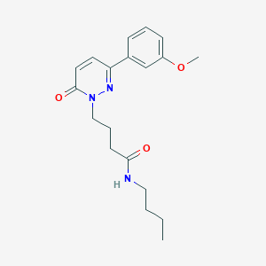 molecular formula C19H25N3O3 B2512797 N-丁基-4-(3-(3-甲氧基苯基)-6-氧代哒嗪-1(6H)-基)丁酰胺 CAS No. 952988-70-4