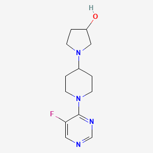 1-[1-(5-Fluoropyrimidin-4-yl)piperidin-4-yl]pyrrolidin-3-ol