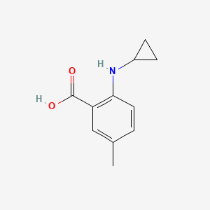 molecular formula C11H13NO2 B2512807 2-(Cyclopropylamino)-5-methylbenzoic acid CAS No. 1247106-14-4