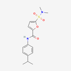 5-(N,N-dimethylsulfamoyl)-N-(4-isopropylphenyl)furan-2-carboxamide