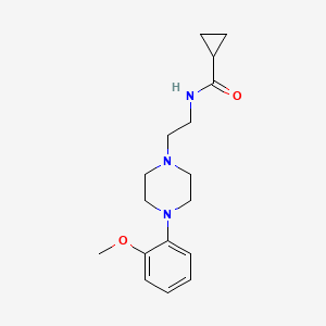 N-(2-(4-(2-methoxyphenyl)piperazin-1-yl)ethyl)cyclopropanecarboxamide