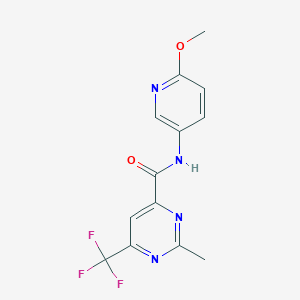 N-(6-Methoxypyridin-3-yl)-2-methyl-6-(trifluoromethyl)pyrimidine-4-carboxamide