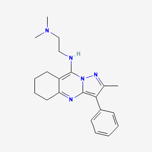 N,N-dimethyl-N'-(2-methyl-3-phenyl-5,6,7,8-tetrahydropyrazolo[5,1-b]quinazolin-9-yl)ethane-1,2-diamine