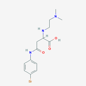molecular formula C14H20BrN3O3 B2512828 4-((4-溴苯基)氨基)-2-((2-(二甲氨基)乙基)氨基)-4-氧代丁酸 CAS No. 1097190-99-2
