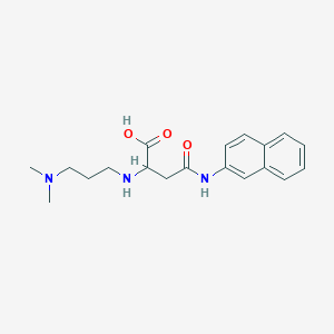 2-((3-(Dimethylamino)propyl)amino)-4-(naphthalen-2-ylamino)-4-oxobutanoic acid