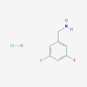 (3-Fluoro-5-iodophenyl)methanamine;hydrochloride