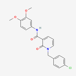 1-[(4-chlorophenyl)methyl]-N-(3,4-dimethoxyphenyl)-2-oxopyridine-3-carboxamide