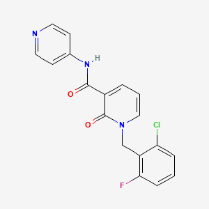 1-(2-chloro-6-fluorobenzyl)-2-oxo-N-(pyridin-4-yl)-1,2-dihydropyridine-3-carboxamide