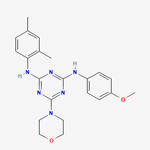 N-(2,4-dimethylphenyl)-N'-(4-methoxyphenyl)-6-(morpholin-4-yl)-1,3,5-triazine-2,4-diamine