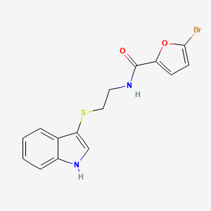 5-bromo-N-[2-(1H-indol-3-ylsulfanyl)ethyl]furan-2-carboxamide