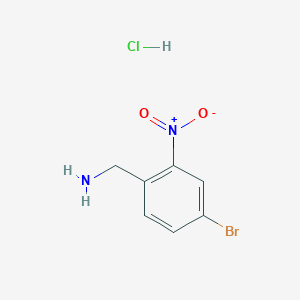 molecular formula C7H8BrClN2O2 B2512885 (4-溴-2-硝基苯基)甲胺盐酸盐 CAS No. 2061980-38-7