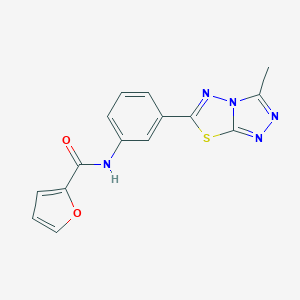N-[3-(3-methyl[1,2,4]triazolo[3,4-b][1,3,4]thiadiazol-6-yl)phenyl]-2-furamide