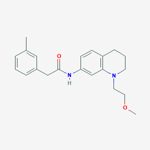 molecular formula C21H26N2O2 B2512919 N-(1-(2-methoxyethyl)-1,2,3,4-tetrahydroquinolin-7-yl)-2-(m-tolyl)acetamide CAS No. 1172951-39-1