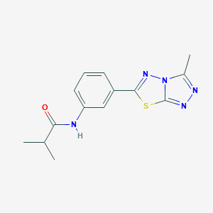 2-methyl-N-[3-(3-methyl[1,2,4]triazolo[3,4-b][1,3,4]thiadiazol-6-yl)phenyl]propanamide