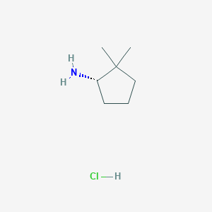 (1S)-2,2-Dimethylcyclopentan-1-amine;hydrochloride