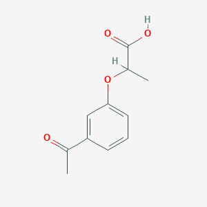 molecular formula C11H12O4 B2512941 2-(3-acetylphenoxy)propanoic Acid CAS No. 152855-66-8