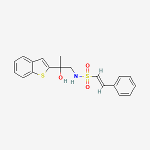 (E)-N-(2-(benzo[b]thiophen-2-yl)-2-hydroxypropyl)-2-phenylethenesulfonamide