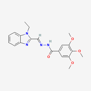 N'-[(E)-(1-ethyl-1H-benzimidazol-2-yl)methylidene]-3,4,5-trimethoxybenzohydrazide