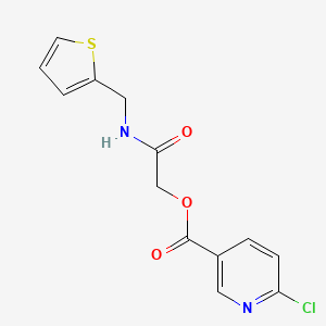 [2-Oxo-2-(thiophen-2-ylmethylamino)ethyl] 6-chloropyridine-3-carboxylate