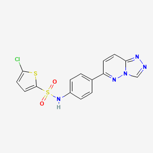 5-chloro-N-(4-{[1,2,4]triazolo[4,3-b]pyridazin-6-yl}phenyl)thiophene-2-sulfonamide