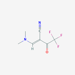 (2E)-2-(dimethylaminomethylidene)-4,4,4-trifluoro-3-oxobutanenitrile