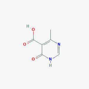 molecular formula C6H6N2O3 B2512972 6-Methyl-4-oxo-1,4-dihydropyrimidine-5-carboxylic acid CAS No. 1522963-96-7