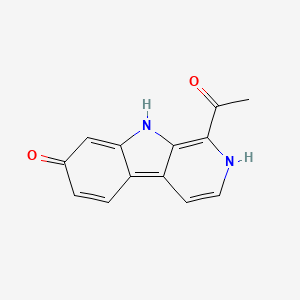 molecular formula C13H10N2O2 B2512975 1-乙酰-2,9-二氢吡啶并[3,4-b]吲哚-7-酮 CAS No. 123520-96-7