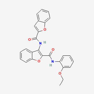 molecular formula C26H20N2O5 B2512980 3-(苯并呋喃-2-甲酰胺)-N-(2-乙氧基苯基)苯并呋喃-2-甲酰胺 CAS No. 888451-94-3