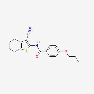 4-butoxy-N-(3-cyano-4,5,6,7-tetrahydro-1-benzothiophen-2-yl)benzamide
