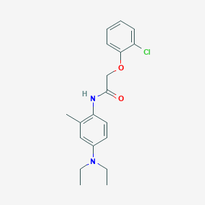 molecular formula C19H23ClN2O2 B251299 2-(2-chlorophenoxy)-N-[4-(diethylamino)-2-methylphenyl]acetamide 
