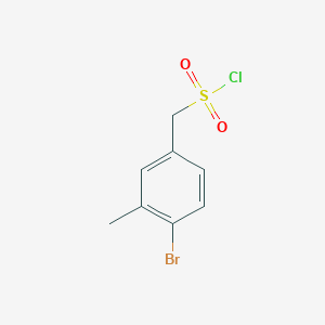 molecular formula C8H8BrClO2S B2512996 (4-Bromo-3-methylphenyl)methanesulfonyl chloride CAS No. 1531565-86-2