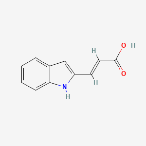 molecular formula C11H9NO2 B2513015 (2E)-3-(1H-吲哚-2-基)丙-2-烯酸 CAS No. 143618-94-4