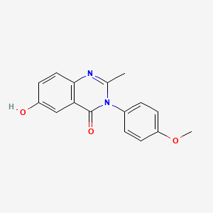 6-Hydroxy-3-(4-methoxyphenyl)-2-methylquinazolin-4-one