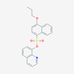 Quinolin-8-yl 4-propoxynaphthalene-1-sulfonate