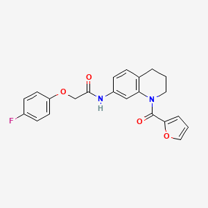2-(4-fluorophenoxy)-N-[1-(furan-2-carbonyl)-3,4-dihydro-2H-quinolin-7-yl]acetamide