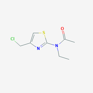 N-[4-(chloromethyl)-1,3-thiazol-2-yl]-N-ethylacetamide