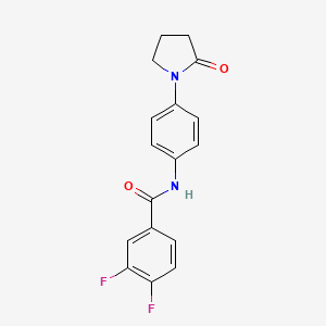 3,4-difluoro-N-(4-(2-oxopyrrolidin-1-yl)phenyl)benzamide
