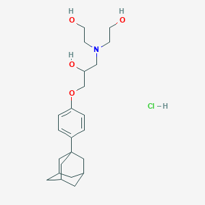 1-[4-(1-Adamantyl)phenoxy]-3-[bis(2-hydroxyethyl)amino]-2-propanol hydrochloride